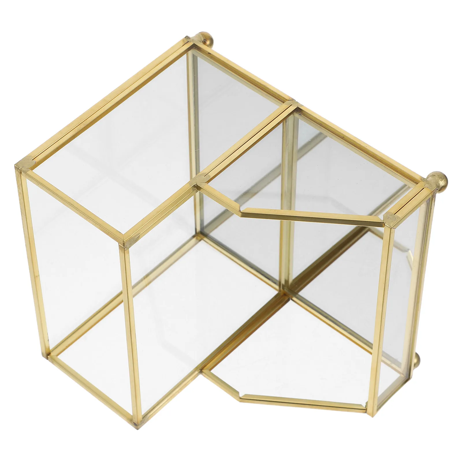 프리미엄 명함 보관함, 이름 카드 보관함, 수직형 데스크탑 디스플레이 스탠드, 우아한 골드 포인트가 있는 사무용 정리함