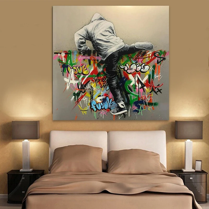 Climber by Martin Whatson Artist Print Street Graffiti Art Canvas