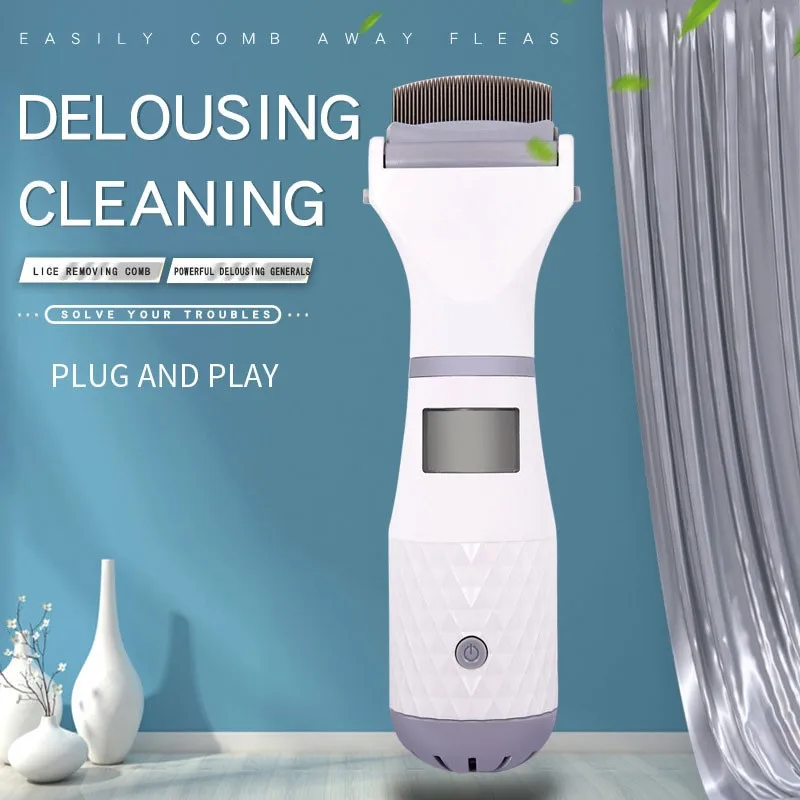 Pet Electronic Electric Flea Comb Puppies Fleas Treatment Safe Pets