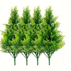 4pcs vibrant artificial pine trees - rich green plants for Christmas,  and home decor, with realistic branches and trunks