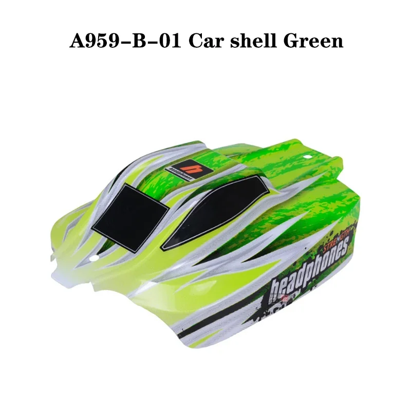 Coque de voiture RC en polycarbonate jaune, montée sur châssis, prête à l'emploi pour personnaliser votre bolide.