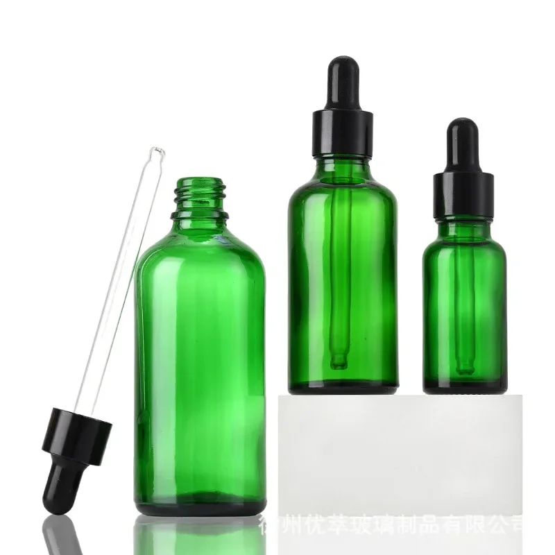 1Pcs Dropper Bottles 5ml-100ml Reagent Eye Drop Amber Glass Aromatherapy Liquid Pipette Bottle Refillable Bottles Travel dropper bottle