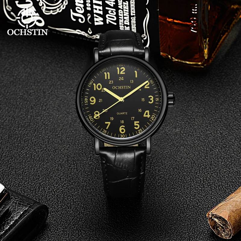 OCHSTIN Prominente Series Mens Quartz Watch Elegant Low-key Trend With High-definition Luminous Waterproof Watch