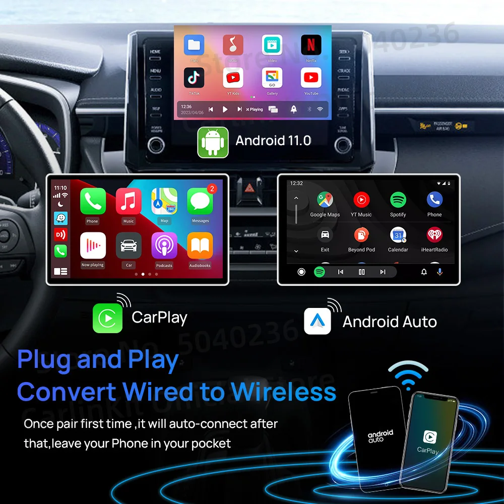CarlinKit CarPlay TV Box ȵ̵ 11  ȵ̵ Auto CarPlay   CarPlay ڵ Netflix YouTube Disney 