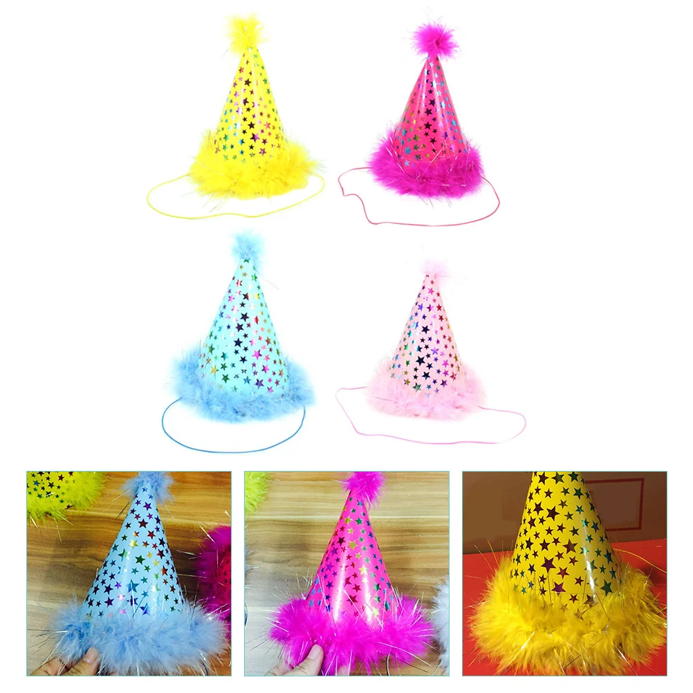 

4 шт., головные уборы в виде Розовых Звезд