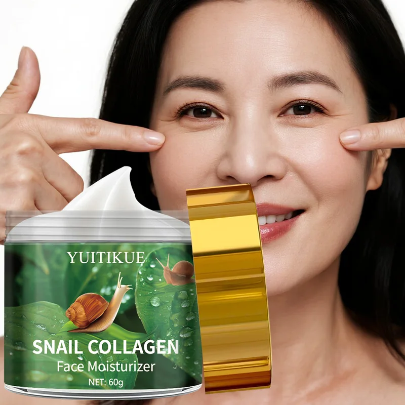 Snail Collagen Facial Moisturizer - 60g, firming, brightening, suitable for all light beige types