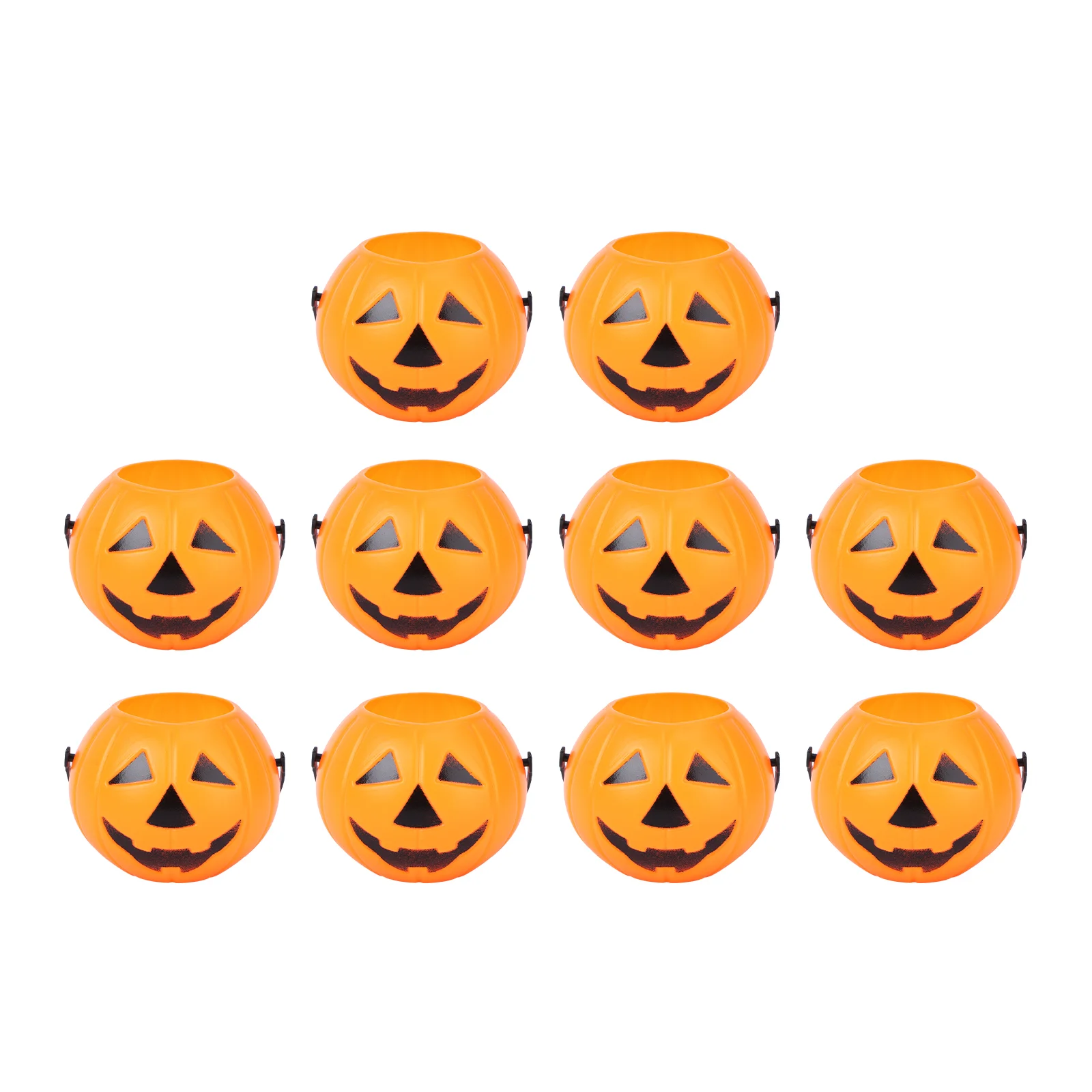 

Party Favors Trick Or Treat Bucket Pumpkin Candy Bucket for Kids 10PCS