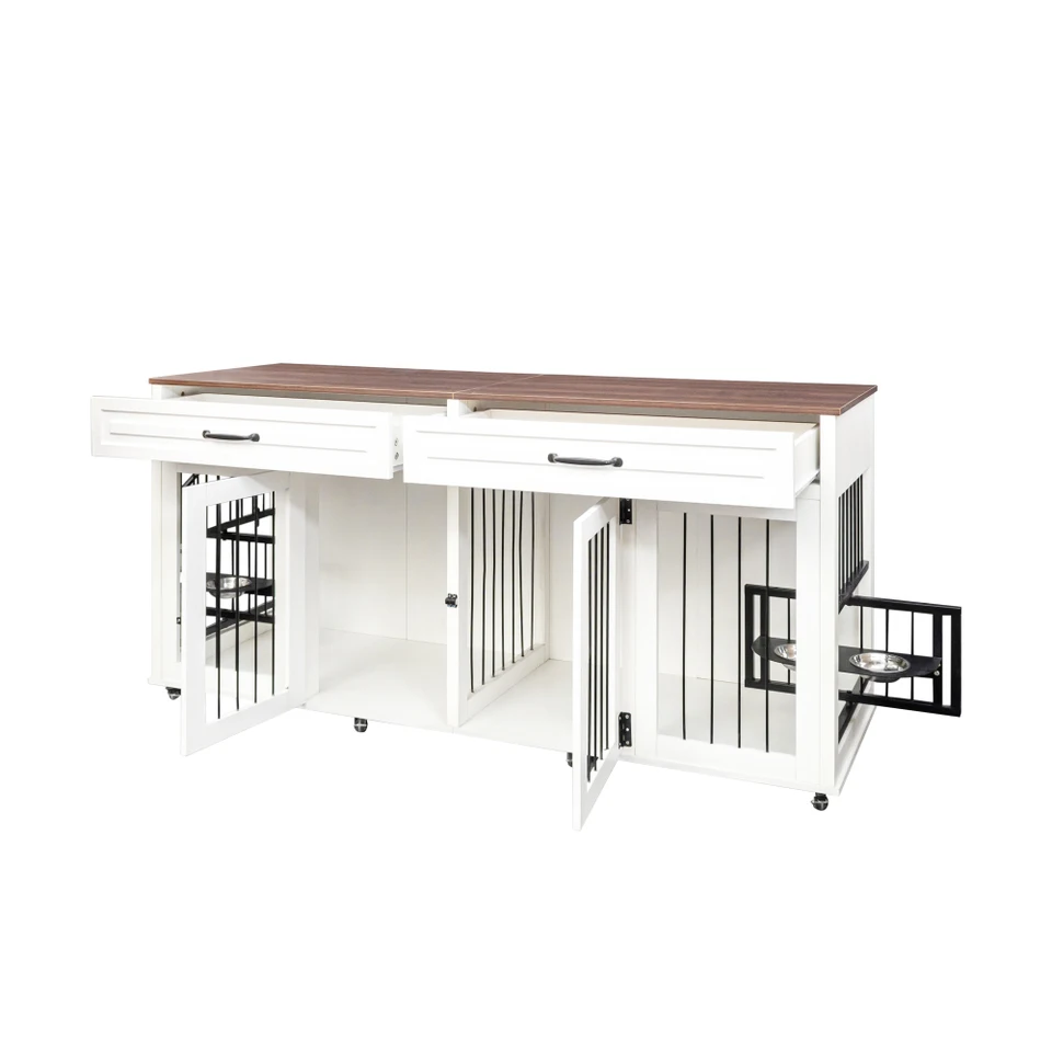 Heavy Duty Wooden Dog Cage for Large Dogs