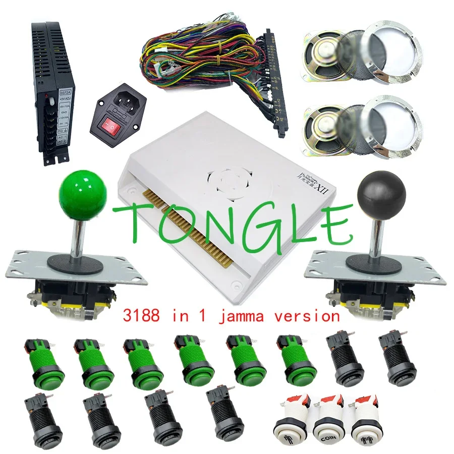 

DIY Kit 3D Pandora 3188 in 1 game Jamma board zippy joystick HAPP Style Push Button for Arcade Video Game Machine