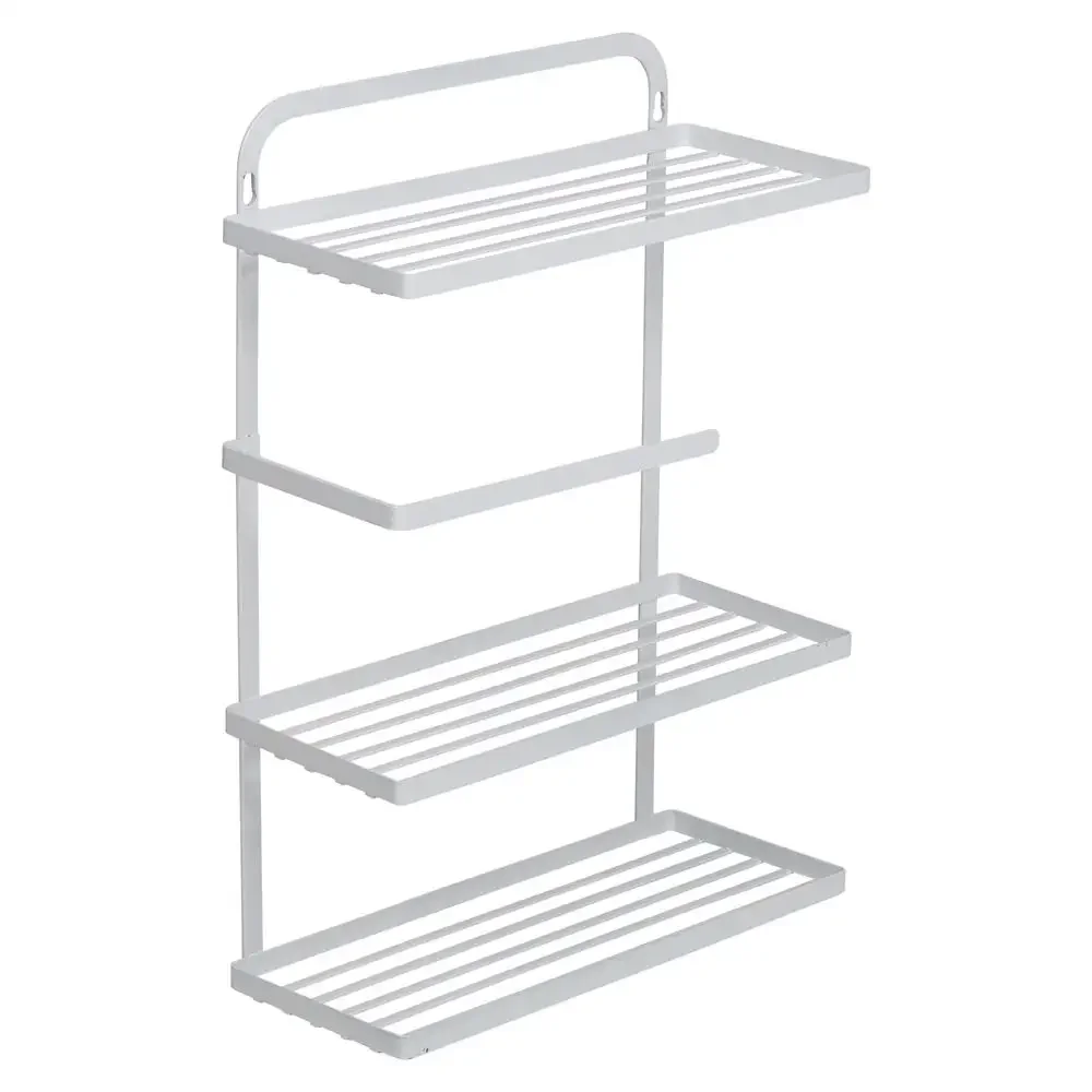 Over-the-Door 3-Tier Spice Rack with Paper Towel Holder Kitchen Organizer Storage and Organization Wall-Mounted or Cabinet Door