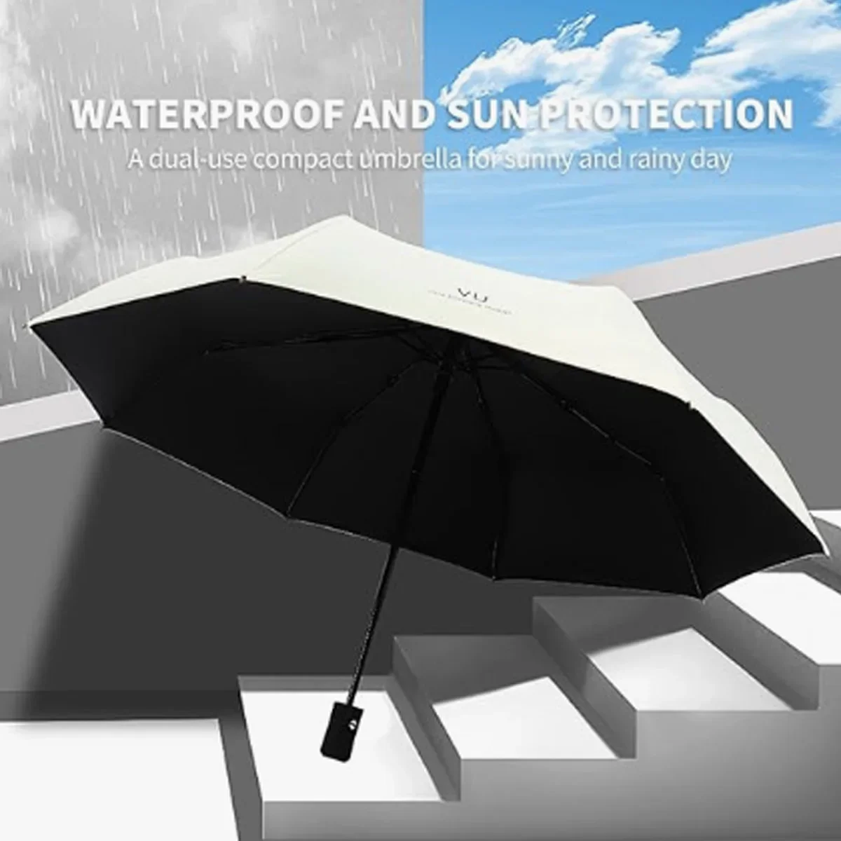 Mini Folding Automatic Umbrella Anti UV Rain Sun Umbrella Fashion Portable Windproof Light Women Men Children Parasol
