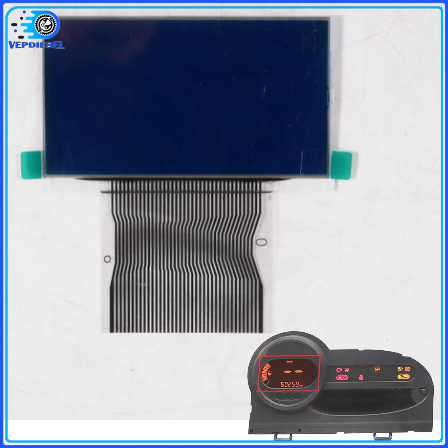 8201178277 8201127953 pantalla LCD del grupo del velocímetro del instrumento para Renault 2007-12 Twingo II piezas de automóvil 1