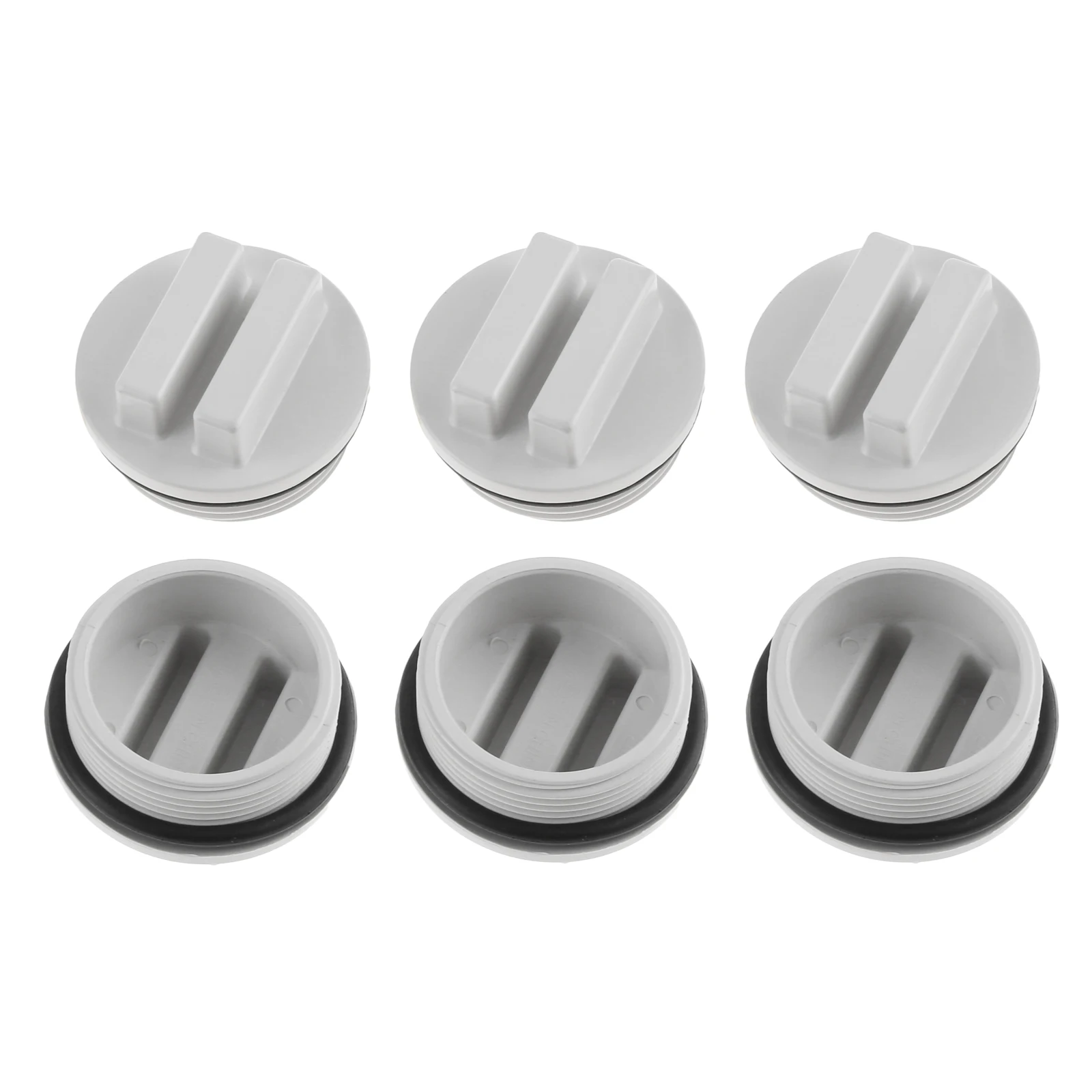 

6Pcs/lot 1.5inch NTP Male Threaded Pool Return Winterizing Plug ABS Filter Drain Plug with O-ring for Winter Spa Swimming Pools