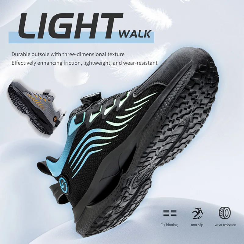 Veiligheidsschoenen Heren Werkschoenen Dames met Stalen Neus Ademende Lichtgewicht Slip Bestendig Beschermende Schoenen Sneaker Zwart Groen 45 Veiligheidsschoenen Heren Werkschoenen Dames met Stalen Neus Ademende Lichtgewicht Slip Bestendig Beschermende Schoenen Sneaker Zwart Groen 45