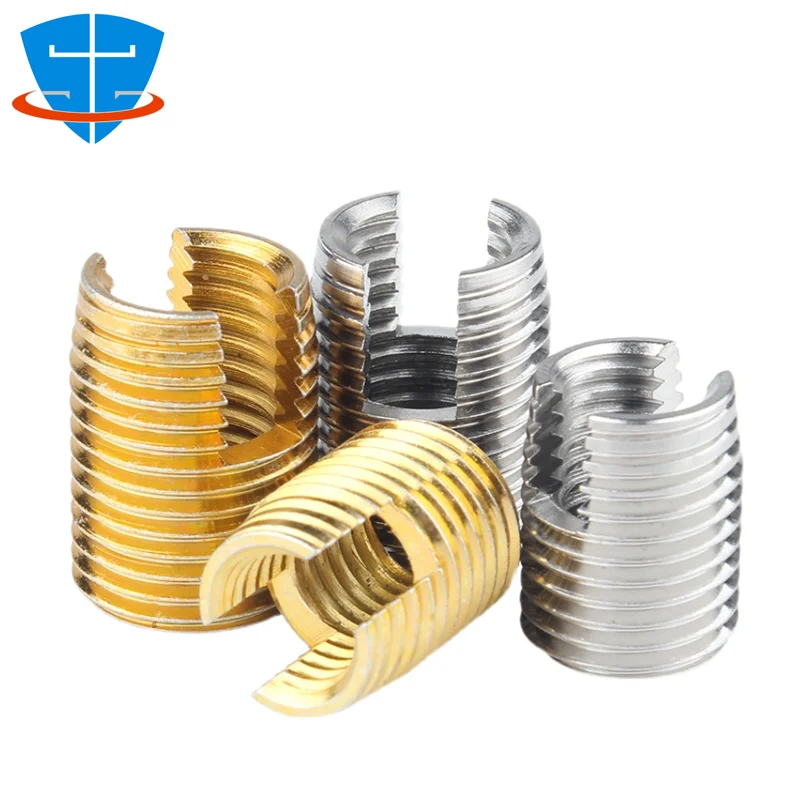 20PCS M2 M3 M4 M5 M6 M8 M10 M12 M14 M16-M24 Stainless Steel Self-tapping Screws Protective Bushing Threaded Insert Repair Sleeve