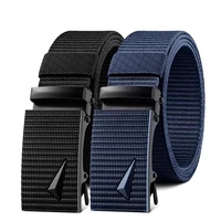 Men's Belt Automatic Metal Buckle Imitation Nylon Webbing Outdoor Work Belt Toothless Automatic Buckle Casual Sports Canvas Belt - Image 6
