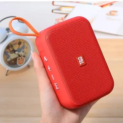 Mini Portable Wireless Bluetooth Speaker - Powerful TWS Sound Box with HIFI Audio and TF Card Radio Support (Red)
