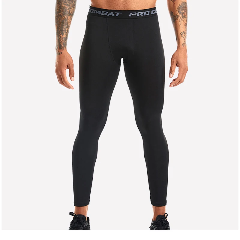 Mens Compression Pants Quick Dry Fit Sportswear Running Tights Men