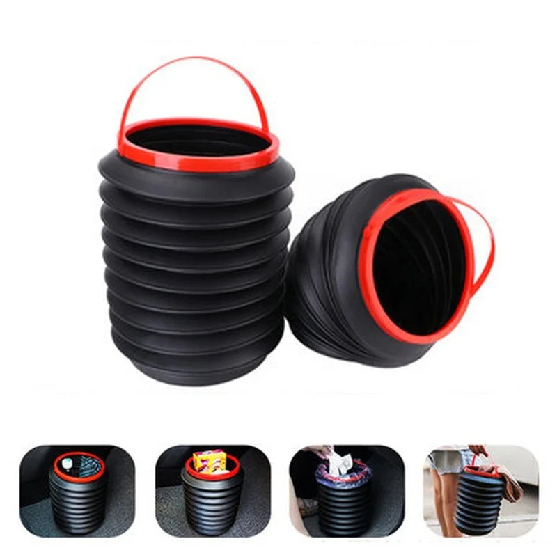 Cubo De Basura Para Vehículos | Contenedor De Basura Impermeable Para