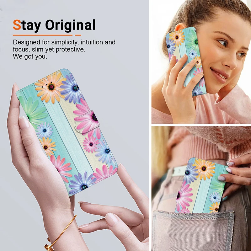 Magnetic Leather Flip Wallet Phone Case