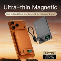 CCC 10000mAh Slim Original Power Bank For MagSafe,Magnetic Wireless 20W Fast Charging Portable Battery For iPhone 12-17 iWatch - Image 2