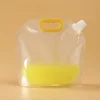 20PCS  Large Plastic Drinking Spout Packaging Bags with Handle for Beer Juice Beverage Stand Up Storage Reusable Liquid Pouches 2