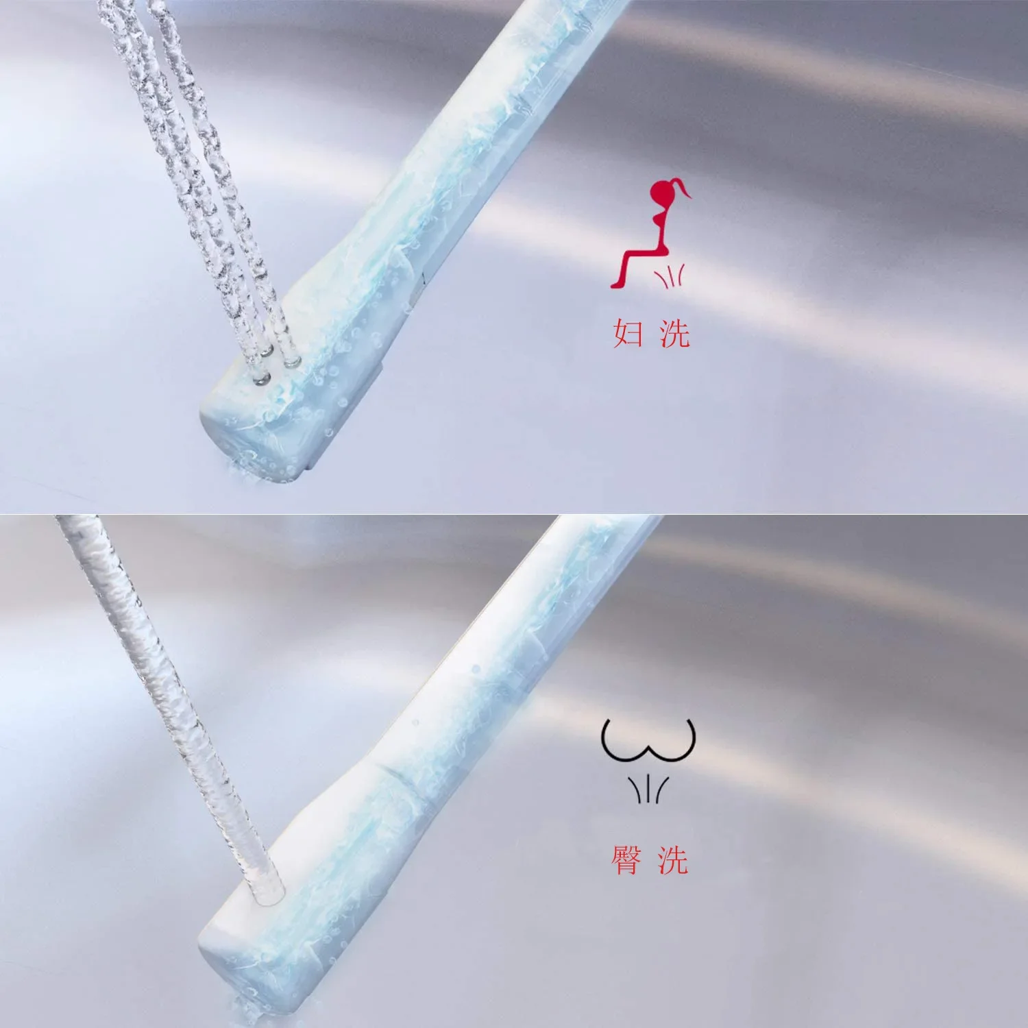 Intelligent Flushing Toilet Cover Female Washing Buttocks Seat Non-electrical Cleaning Stool Cover Toilet Lid Bidet Washing