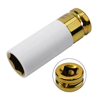1pcs 17/19/21mm Colorful Sleeve Tire Protection Sleeve Deep Impact Nut Socket Metal Socket 1/2 Car Wheel And Bolt Protector Tool 2