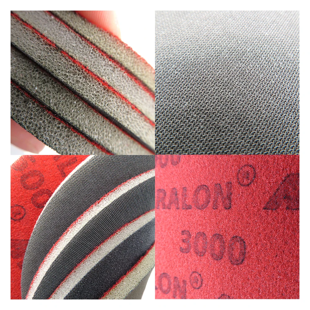 Mirka Abralon 6 inch Sponge Sanding Disc 8A-241 Foam Hook & Loop Round Sandpaper 180-4000 Grit Elastic Polishing Grinding