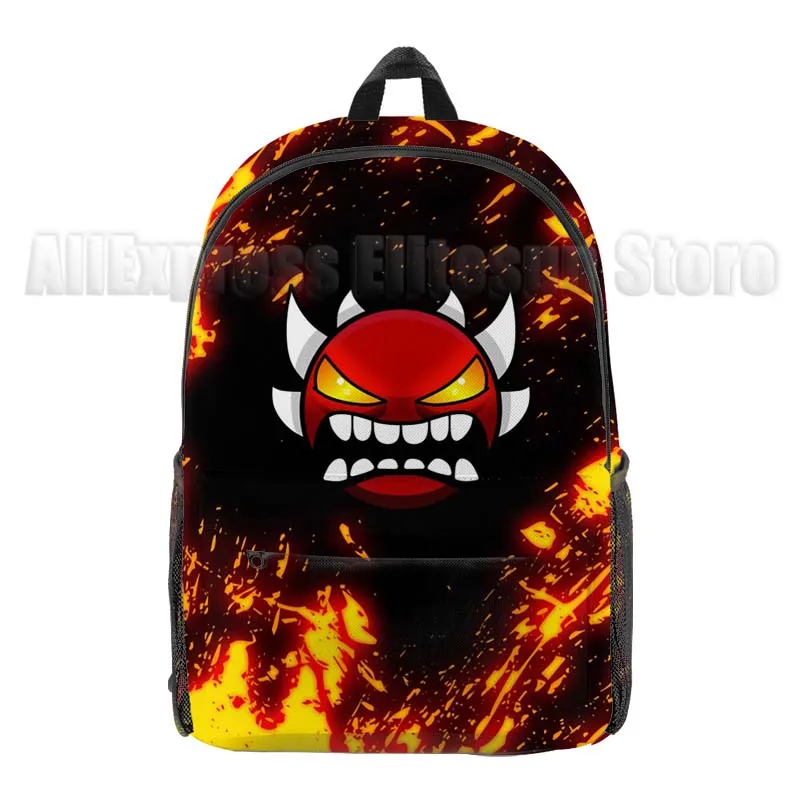 P1011 Geometry Dash Geometry Dash Rugzakken 3-delige Set Boekentas Voor Kinderen Schooltas Met Lunchtas En Etui V1011