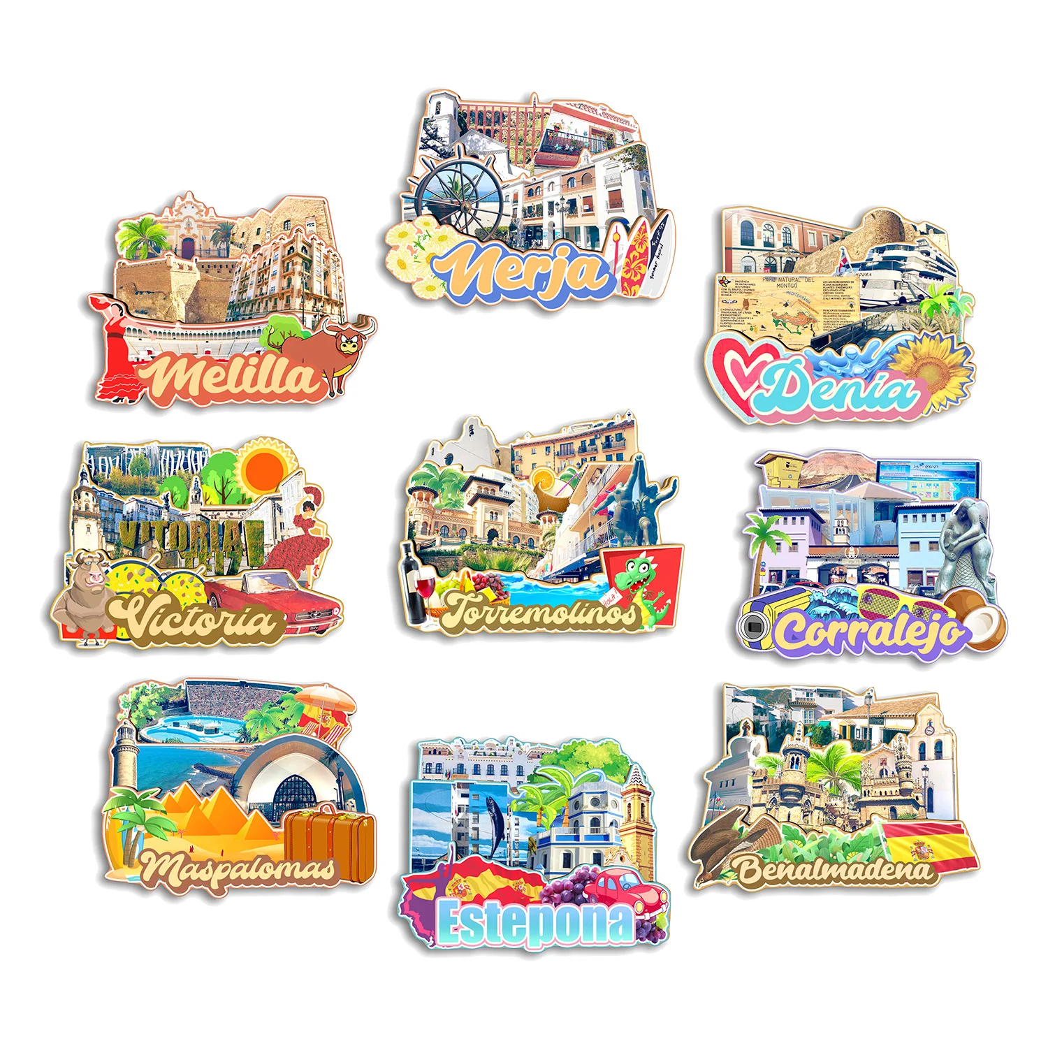 Torremolinos Spanje Koelkast Magneet Reizen Souvenir Koelkast 3D