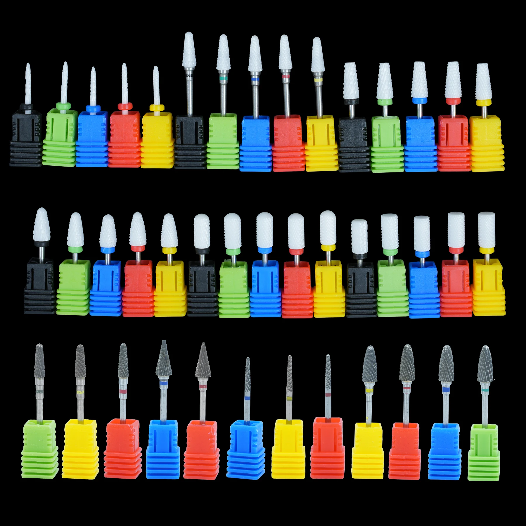 

New Cone Carbide Tungsten Nail Drill Bit Manicure Drill For Milling Cutter Nail Files Buffer Nail Art Equipment Accessory