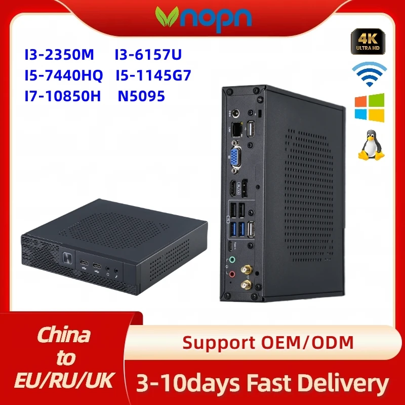 Мини ПК N5095/i5 7th/i7 10th Win/Linux WIFI Настольный 4K Mini ComputerBT4.0 M.2 слот 1000M AC Wifi мини