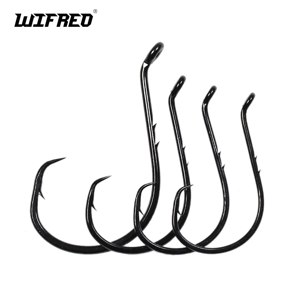 

Wifreo 5pcs Octopus Circle Hook Baitholder Hook High Carbon Steel Sea Fishing Hook Bass Salmon Pike Fishing Tackle Accessories