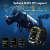 2025 KOSPET TANK X2 Rugged Smart Watch For Men 3D Curved Screen AMOLED AOD 5ATM IP69K Waterproof Bluetooth Call AI Assistant 3
