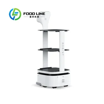 Robot di Consegna Commerciale Intelligente con Display LED, Ricarica Automatica, Evitamento Ostacoli per Servizio in Camera di Caffè e Hotel, Personalizzabile - immagine 4
