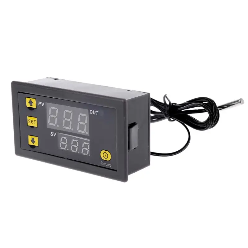 

Practical Digital Temperature Controller Thermostat W3230 AC110V-220V LED Display Heating Cooling Waterproof for Smart P