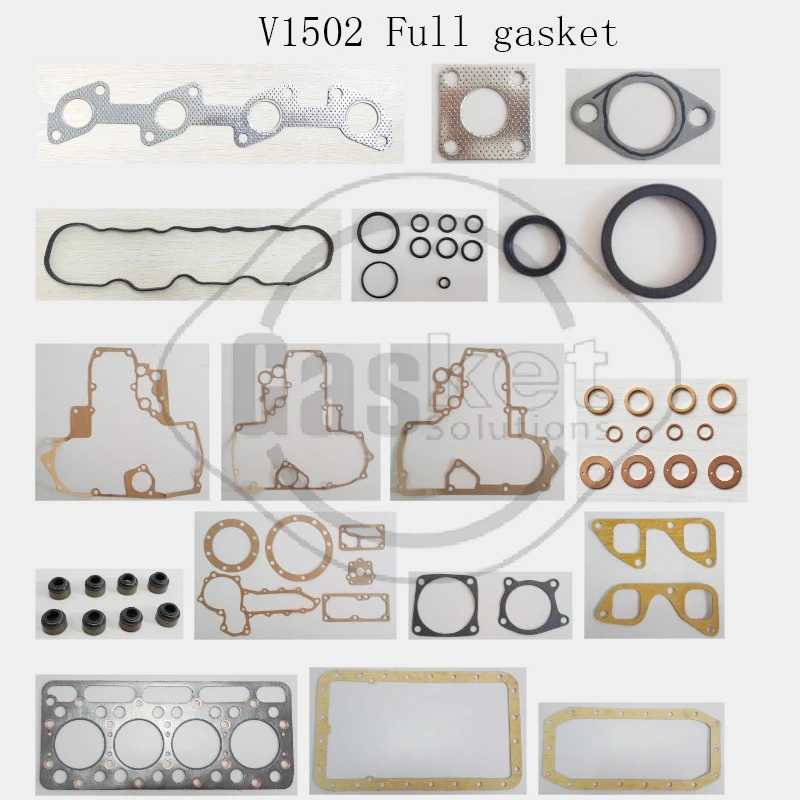 

V1502 Full Gasket Set With Composite Head Gasket For Kubota, 17345-03313