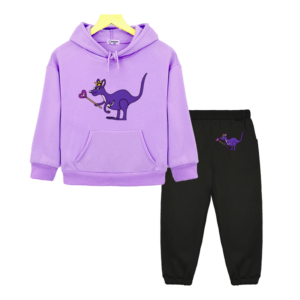 

Garten of Banban Monster Graphic Hoodies Sets Boys and Girls Children Hooded Sweatshirt Long Sleeve Casual Cartoon Pullover Cute