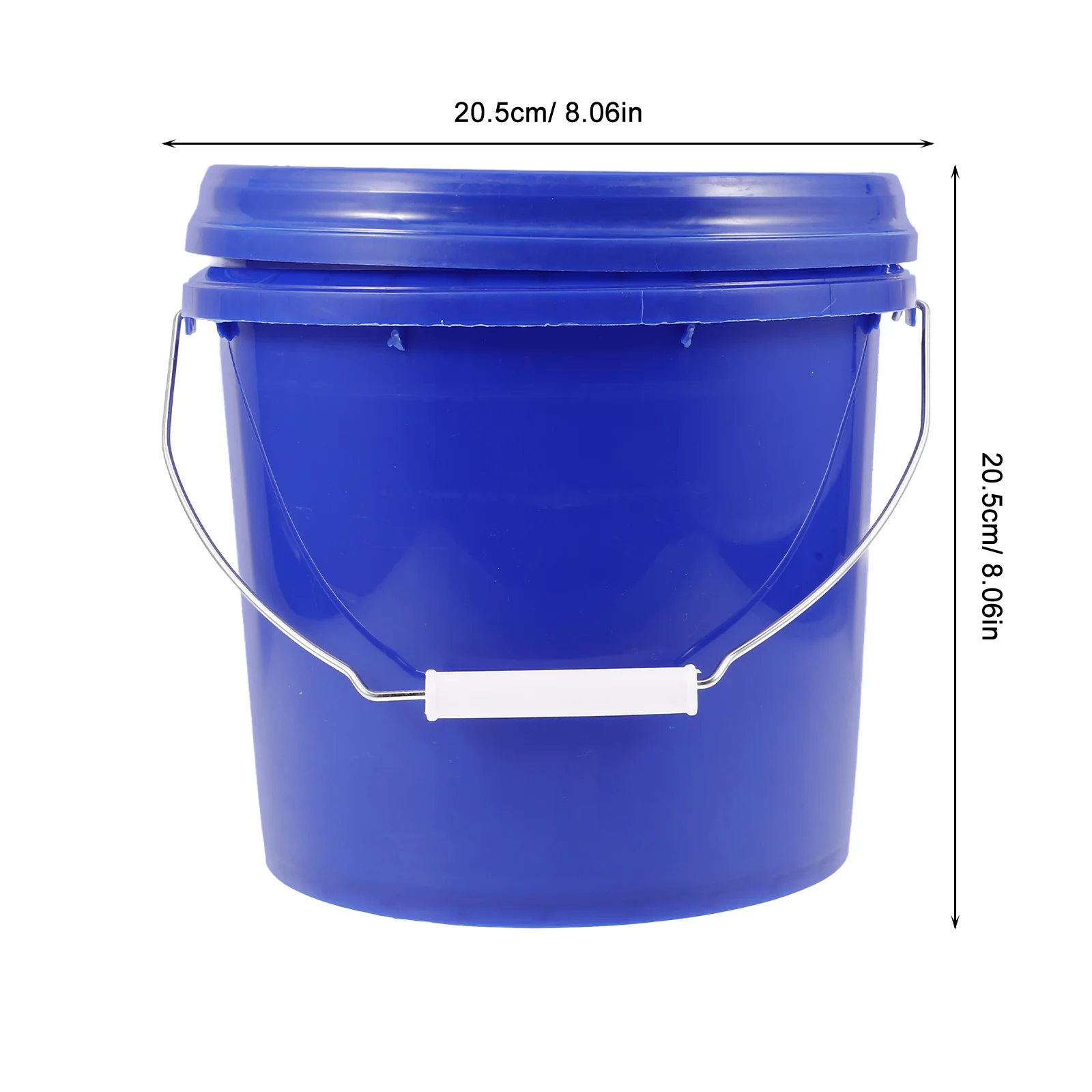 Plastic Bucket With Handle Lid Paint Storage Bin For Art Painting Pigment Container Round Empty Paint Can Outdoor Use