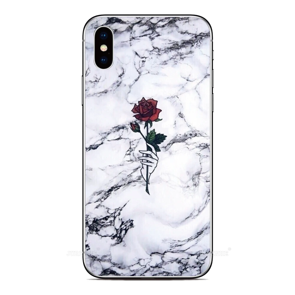 Flower Marble Design Phone Case - Elegant and Durable Protective Cover