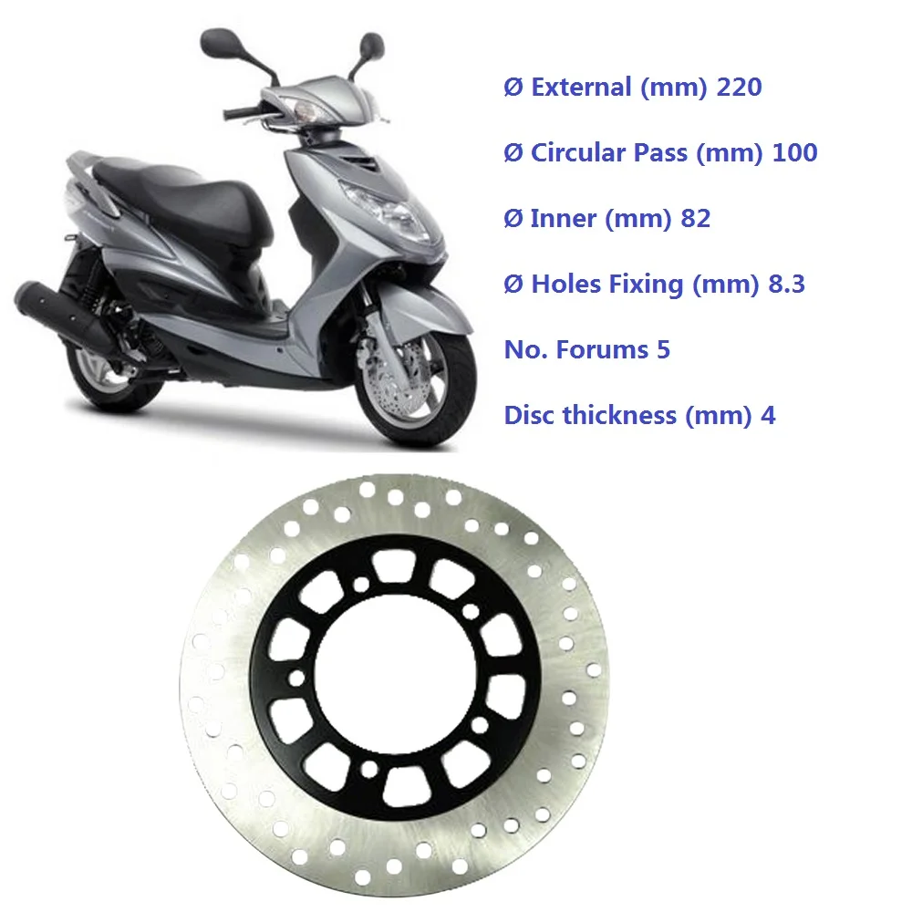

220mm Motorcycle Front Brake Disc Rotor For YAMAHA NXC125 Cygnus X NXC 125 2003-2009 MBK NXC125 Flame X NXC 125 2004-2006
