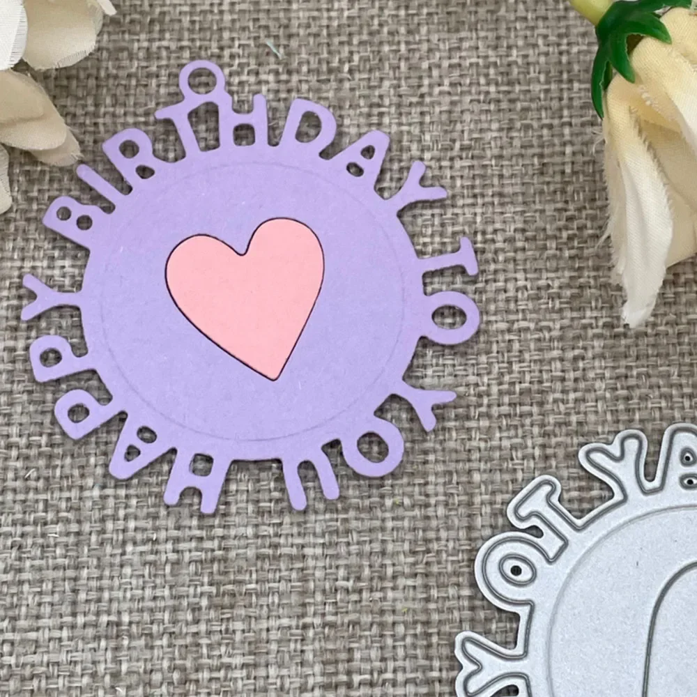 Metall-Stanzformen für DIY-Scrapbooking, dekorative Prägung, Handarbeit, Stanzschablone, Form für Geburtstagsbriefe