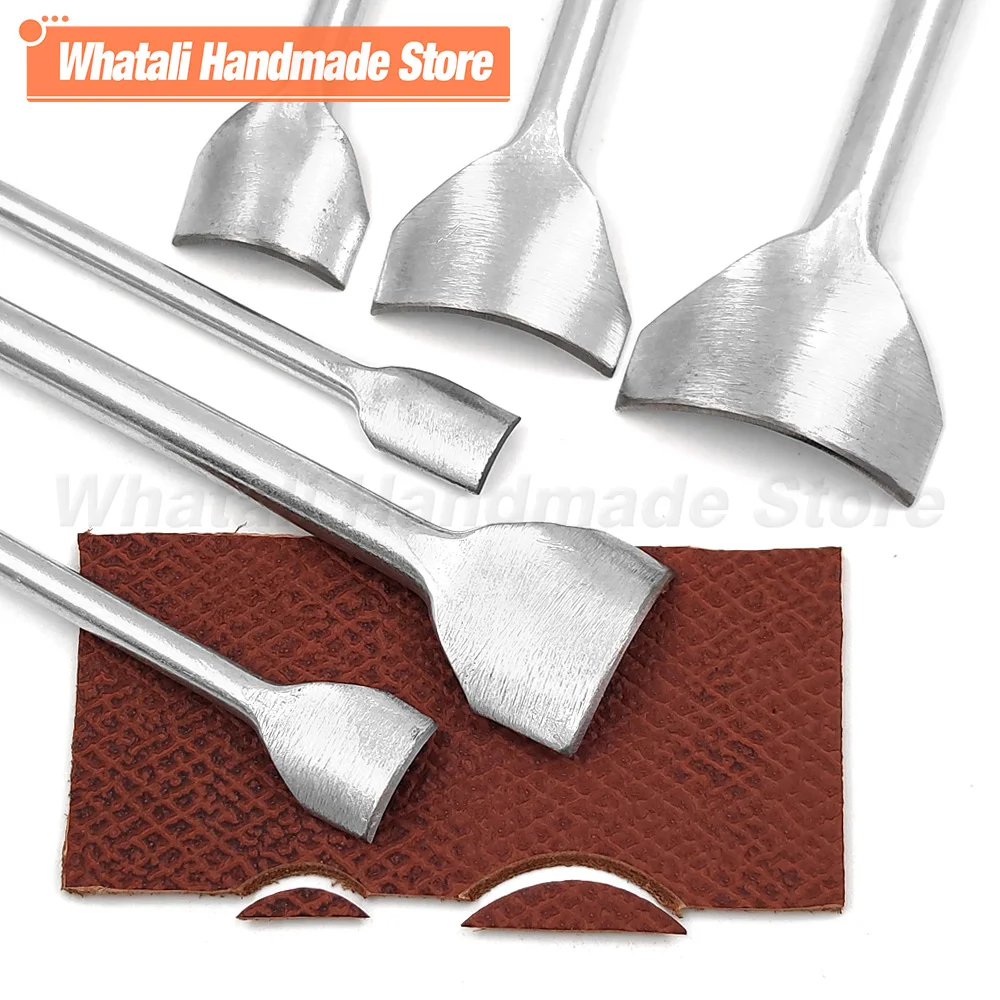 Leather Tools Leather Craft Tool Kit Leather Craft Tools Leather Craft Tool Leather Punches 1Pc 10mm-50mm Leather Craft Half-Round Cutter Punch Tools DIY Leather Belt Wallet Strap Cowhide Punches Tools for Belt Strap