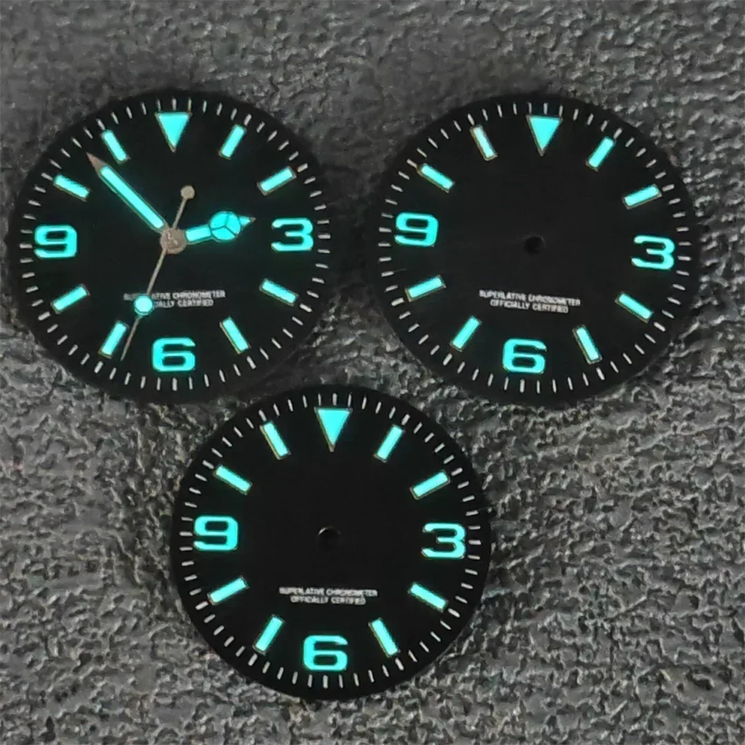 Luminous Watch Dial - Premium 28.5mm & 31mm Watch Faces - Explore 369 Design
