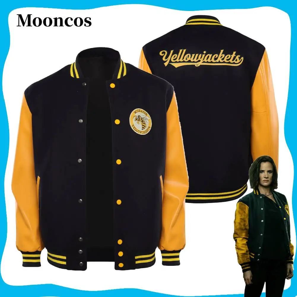 Yellowjackets Temporada Cosplay chaqueta amarilla para adultos
