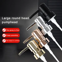 1set Soap Pump Liquid Pump Head Lotion Dispenser Head Round Head 28 Thread Bath Bottle Press Nozzle ABS Lotion Pump Head 2