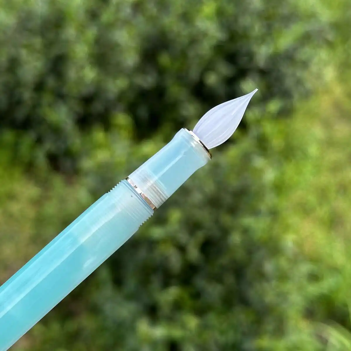Jinhao Century 100 민트 그린 수정 유리 팁 펜 핸드 폴리쉬 부드러운 쓰기