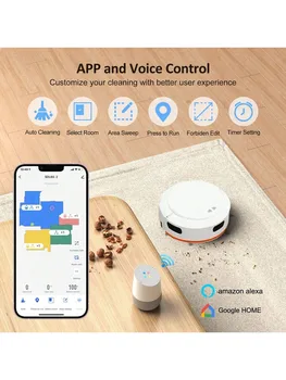 Smart, Wireless, And Efficient Multifunctional Vacuum Cleaner Robot With Powerful Cleaning Capabilities, Designed For Long-Lasti 3
