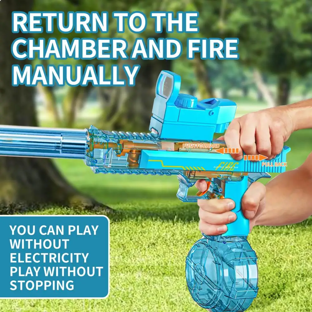 Summer Toys Desert Eagle Water Gun Full Automatic Electric Shooting Water Gun Toy Children Outdoor Beach Fight Toy Boy Girl Gift 2